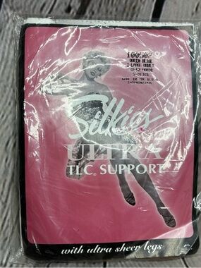 Silkies Ultra TLC Support Queen Beige X-Large Honey 100502 Pantyhose USA NEW NIP